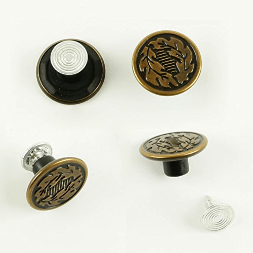 4 Boutons de Remplacement pour Jean sans Couture Somore