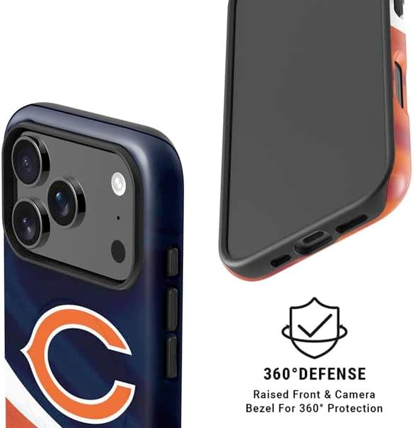 Skinit Impact Phone Case Compatible with iPhone 17 Pro Max Magsafe - Officially Licensed NFL Chicago Bears Design