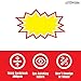 Starburst Signs with Stickers 200pcs | Price Tags for Garage, Estate, Yard Sales. 100pcs Sign Cards & 100pcs Sticker Dots. 2x3 inch (Yellow)