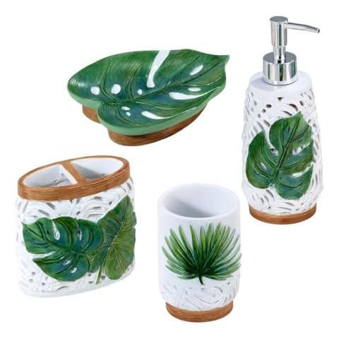 Avanti Linens Tropical Bath Accessory Set Cover