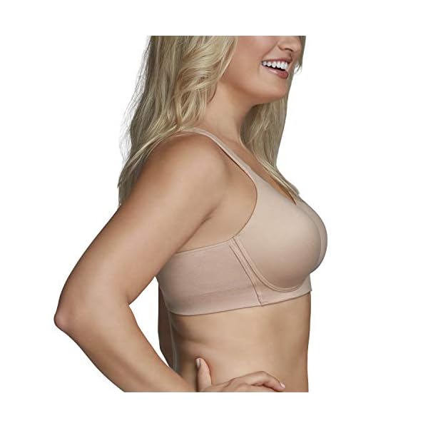 Vanity-Fair-Womens-Beyond-Comfort-Seamless-Back-Wireless-Bra-34B-44DD Vanity Fair Women's Wireless Beyond Comfort Bra with Seamless Back (34B-44DD), Full Figure-Neutral, 44DD