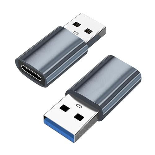 Adaptador USB C compacto - Conector USB A C Duradero, Adaptador USB de Carga Rápida | Mejor Adaptador USB A USB C, Adaptador USB A USB C de Alta Velocidad, Convertidor USB A U