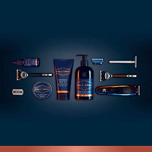 King C. Gillette Rasierhobel für Männer, mit Sicherer Doppel-Schneidekante, Metallgriff und Anti-Reibungsbeschichtung für Präzision — Nassrasierer Herren mit 5 ORIGINAL Klingen - Image 7