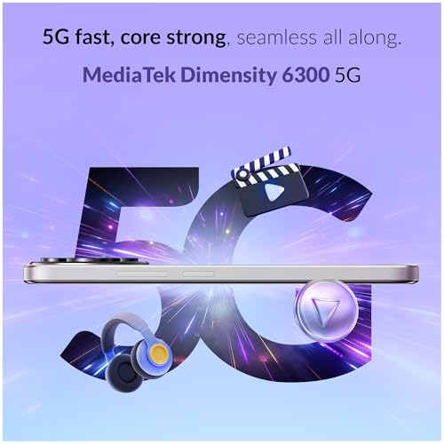 Image of Alcatel V3 Classic 5G (Halo White, 4GB+128GB) | India's 1st NXTVISION Display | 50MP AI Dual Camera | NFC, 2TB Expandable Memory | Gemini in-Built | MediaTek 6300 | with Charger