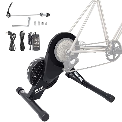 WEEROCK Foldable Smart Bike Trainer for Indoor Cycling, Compatible with 26 27.5 29 Inch MTB, 700C Road Bike, 8-12 Speeds, Linked with Variety Indoor Cycling apps