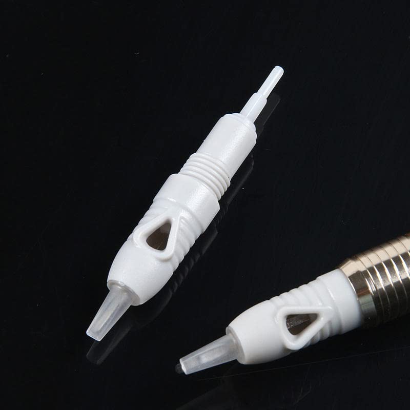 Image of SELWAY Screw Micro-blading Needle Cartridges 1P, 3P, 5P & 7P Semi-Permanent Makeup I Permanent Makeup I Eyebrows I Lips and Body Tattoo Needle Cartridges (Pack of 10, 5P Needle Cartridges) White
