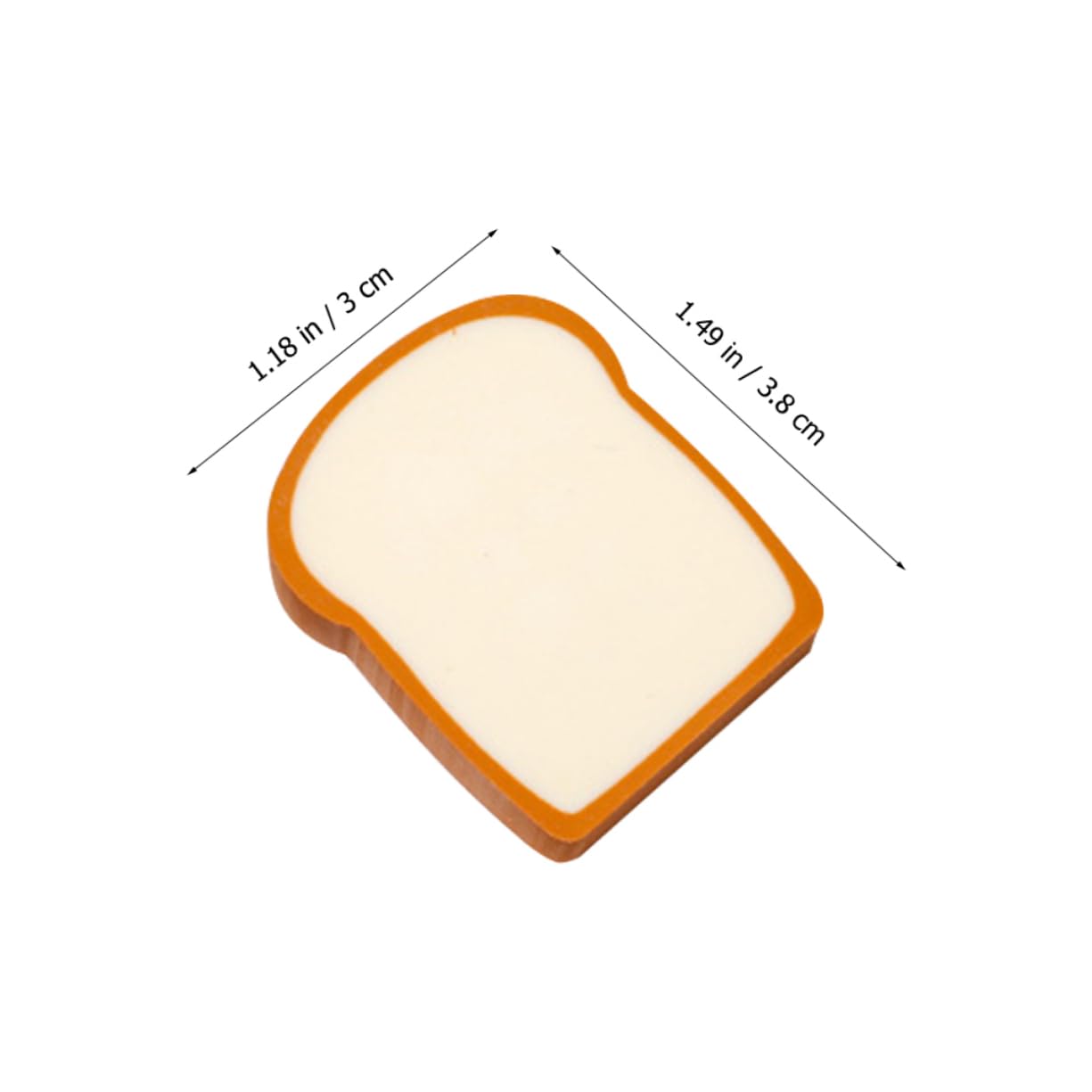 Tofficu Portable Erasers for Boys and Girls 16pcs Cartoon Bread Erasers Back to School Party Favors