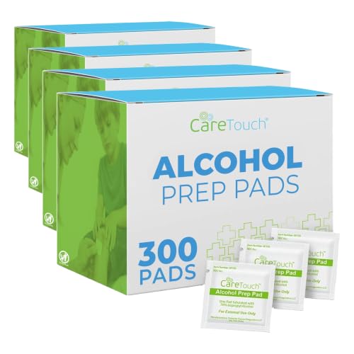 Image of Alcohol Wipes | Individually Wrapped Alcohol Prep Pads with 70% Isopropyl Alcohol, Great for Medical & First Aid Kits | Sterile, Antiseptic 2-Ply Alcohol Swabs - 300 count (Pack of 4)