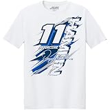 Classic Ink Denny Hamlin #11 Car T-Shirt - 2-Spot 64000 DH11 Automotive Racing Apparel - XL White