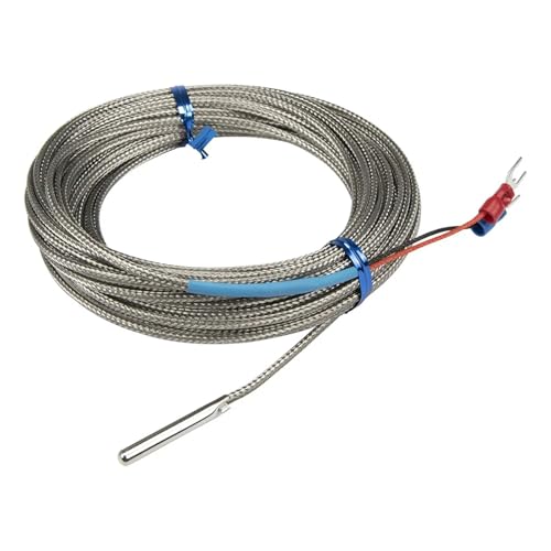 Termopar tipo K para medir temperatura a distancia con cable de 10m de metal