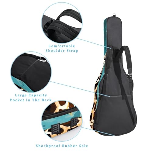 Sac pour guitare imperméable grand format contre la pluie
