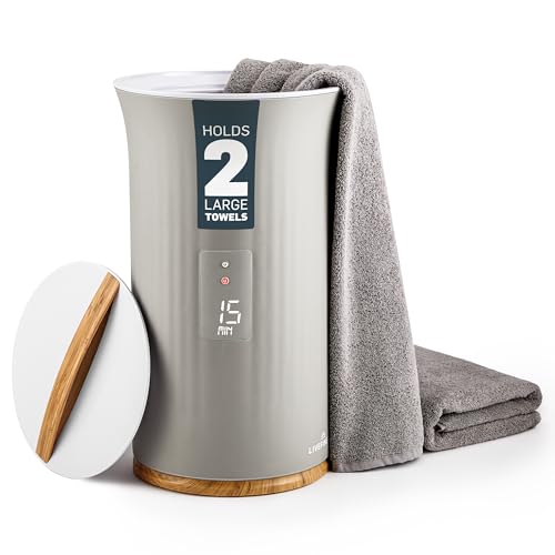 Live Fine Towel Warmer | Bucket Style Luxury Heater with LED Display, Adjustable Timer, Auto Shut-Off | Fits 40” x 70” Oversized Towel - Height 21.25 Inches and 12.9 Inches Wide by Live Fine - Used condition - US$82.31