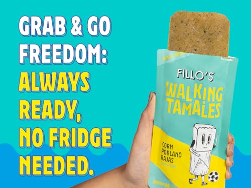 Fillo's Walking Tamales, Mild Variety Pack of 7, Ready-to-Eat, Delicious, Gluten-Free, Preservative-Free, Vegan, Microwavable, Non-GMO (3 Salsa Verde, 2 Corn Poblano Rajas, 2 Sweet Corn Elotes)