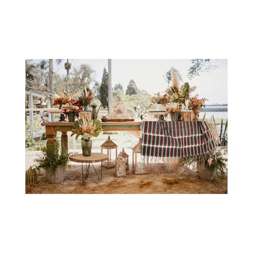 Mexican Handmade Fiesta Rebozo Shawl – Traditional Women’s Chal – Cinco de Mayo Outfit – Colorful Mexican Table Runner for Home, Wedding, Party & Fiesta Decoration4