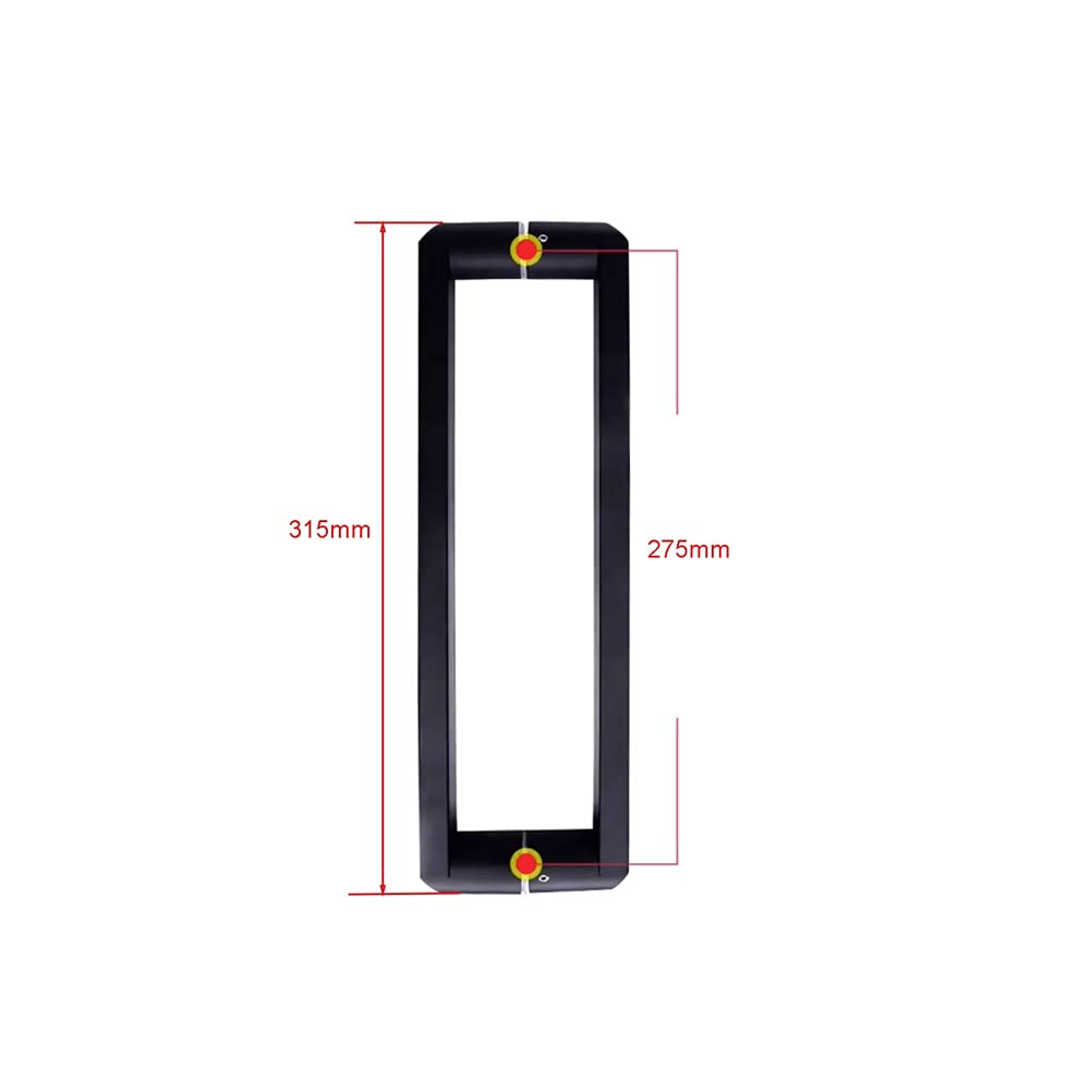 Set di Maniglie per Porte Doccia, Maniglia per Porte in Vetro in Acciaio Inossidabile 304, sostituisci Maniglie per Porte Vecchie o danneggiate - Nero (Dimensioni : 400mm+440mm)