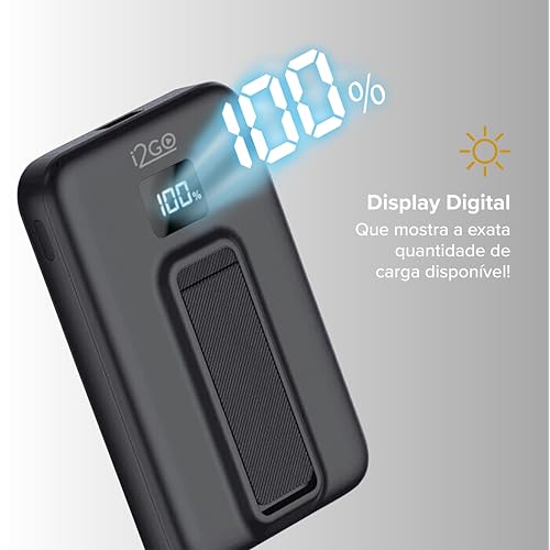 i2GO, Power Bank 10000 mAh MagSafe 15W Power Delivery e Suporte Acoplado