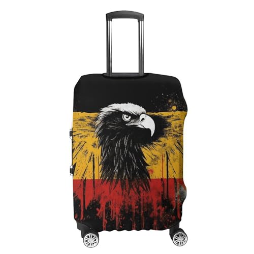 Germany Flag Eagle Luggage Cover Tsa Approved Suitcase Covers for Luggage Elastic Washable Suit Case Covers Anti-Scratch Travel Luggages Sleeve Suitcase Protector Fits 19-30 Inch Case(S)4