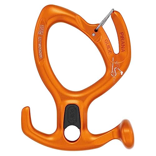 Petzl, Pirana Guide, Adjustable Clutch Discretion With Spur And Locking Asola For Torrentism, Orange, U, Unisex Adult