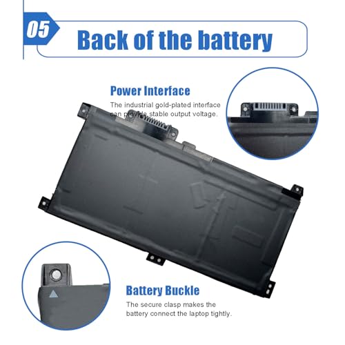 Image of 48Wh WA03XL Laptop Battery Replacement for HP Pavilion X360 15-BK 15-BR | For Pavilion X360 15-BR001TX Series, 11.4V 4212mAh, Compatible with WHSTNN-LB7T HSTNN-UB7H TPN-W126 WA03048XL
