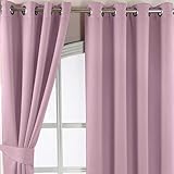 Photo Gallery homescapes rosa pastello con asole, coppia di tende oscuranti herringbone chevron strutturato retro geometrico design free swatches., poliestere, pastel pink, curtain pair 46x54" Photo Gallery homescapes rosa pastello con asole, coppia di tende oscuranti herringbone chevron strutturato retro geometrico design free swatches., poliestere, pastel pink, curtain pair 46x54"