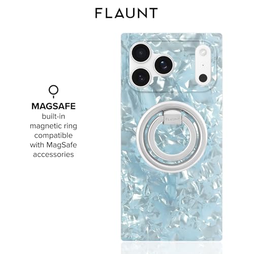 FLAUNT Official Square iPhone 18 Pro Max Case - ICY Blue Pearl - image 4
