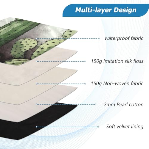 Funda para portátil 13-14 pulgadas con diseño cactus miniatura 4