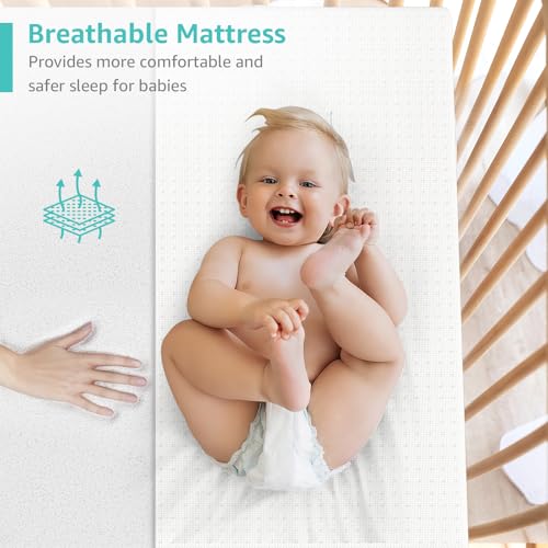 Image of YENING 41x29 Pack n Play Mattress for 4moms Pack and Play Breeze Plus White