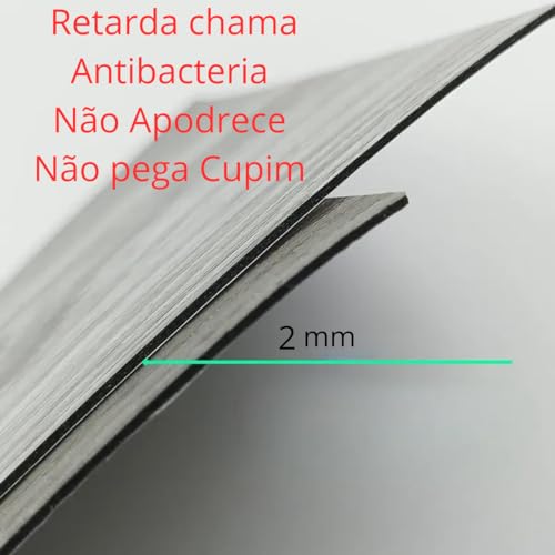 Kit 14 Piso Vinilico Autocolante Régua Madeira Ripa 2 M²