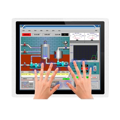 Image of 1pc 15 Inch Industrial Monitor VGA HDMI DVI USB with Capacitive Touch Screen Waterproof and Dustproof Tablet Display 1024 * 768(VGA DVI)