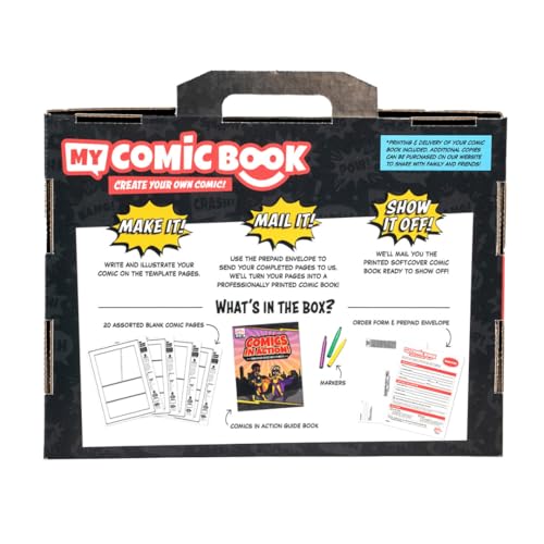 Lulu Jr. My Comic Book Making Kit, Multicolor, 6.75" x 10.25" - Image 3