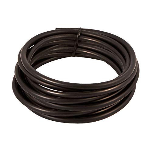 50' Black Aquarium Silicone Air Line Tubing for Fish Tank Air Pump Hydroponic