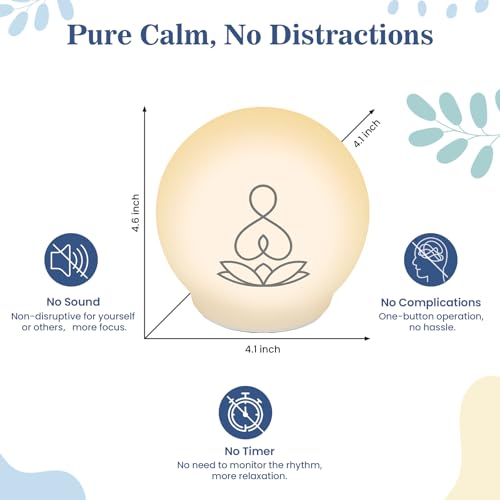 Syrinx Guided Meditation Light – Meditation Aid with Rhythmic Glow for Focus, Mindfulness Tool for Calm Down Corner, Quiet Rooms, Home or Office Use - Image 5