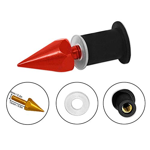 Image of Windscreen Spike,M5 Windshield Spike Screws Nuts Fit for Motorcycle Modification(red)