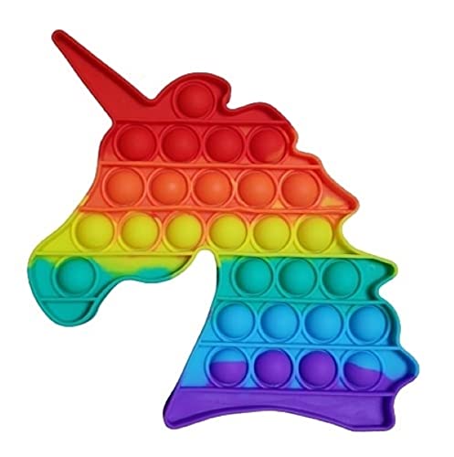 Fidget Toys Pop It - Brinquedo Anti Stress (Unicórnio - 21 cm)