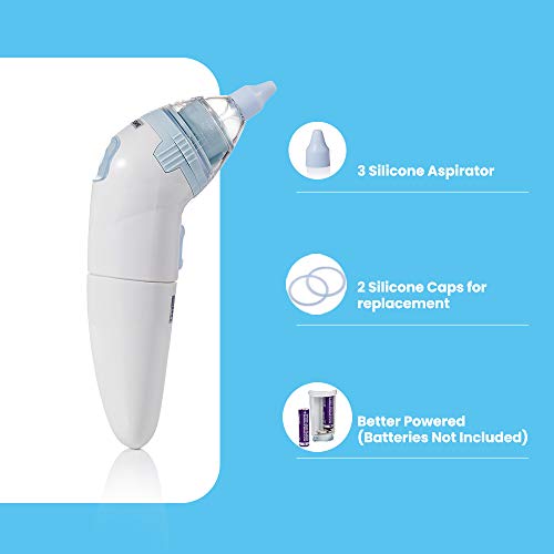 Electric Baby Nasal Aspirator - Snot Sucker Oral Mouth Suction Machine - Nose Mucus Boogies Vacuum Cleaner for Newborn Infant Toddlers and Kids - Thumbnail 4