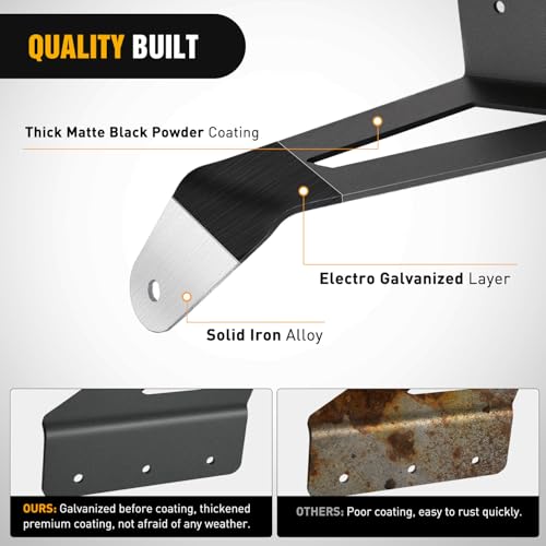Image of Nilight 54 Inch Curved Light Bar Bracket for Ford F250 F350 F450 1999-2016