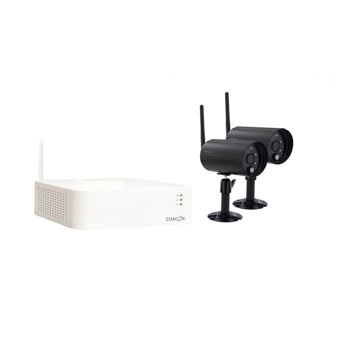 CHACON Kit DVR sans Fil avec 2 caméras