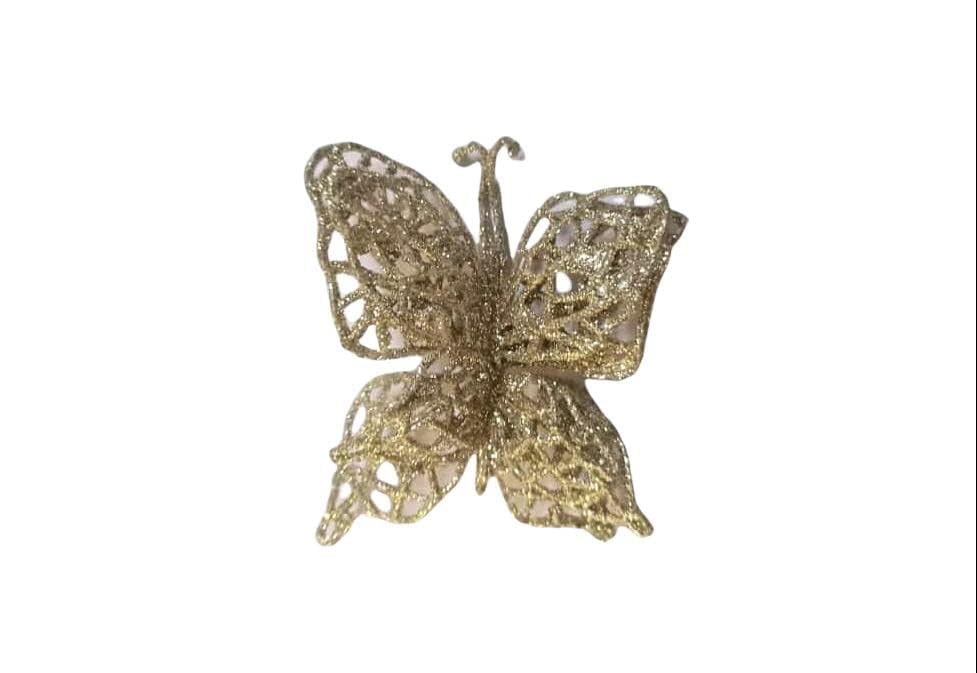 AAASAH® Glitter Dual Gold Colour Fancy Butterfly for Art & Craft, Decoration, Project Work, School Work,Creative Work Etc Pack of 2 Pcs Size (Height 7 cm) (Breath 7 cm)-image-41