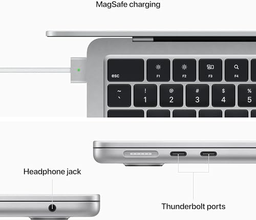 Image of 2022 Apple MacBook Air with Apple M2 Chip (13-inch, 8GB RAM, 1TB SSD Storage) (QWERTY English) Silver (Renewed)