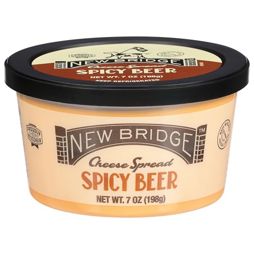 New Bridge Cheese Spread, 7 oz, 12 Pack (7 oz, Spicy Beer)