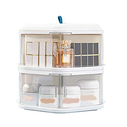 Organisateur maquillage transparent pour coiffeuse et rangement cosmétique