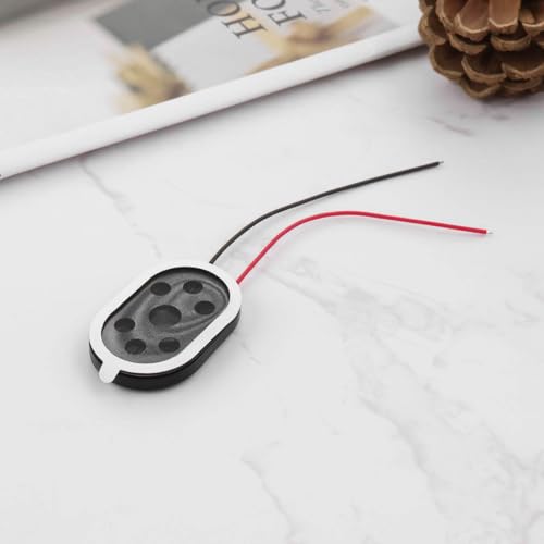 eMagTech 10 Stück Mini-Lautsprecher 8 Ohm 1 W 20x30mm Magnetischer Lautsprecher Ersatz Kompatibel mit Raspberry Kompatibel mit MP3-Radio-Lautsprecher