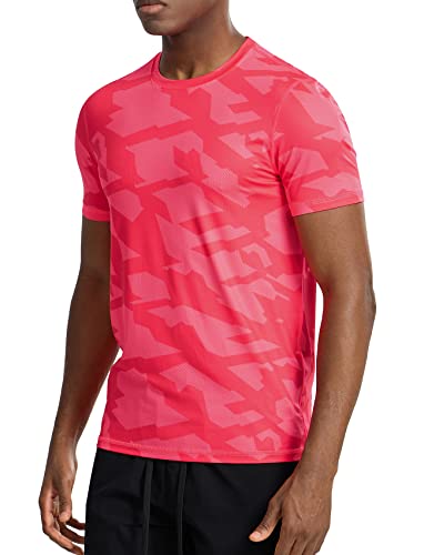 Zengjo Mens Athletic Shirts Short Sleeve Quick Dry Running Workout T-Shirt Moisture Wicking Active Performance Tee - Image 3