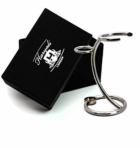 2 IN ONE MEN'S SHAVING BRUSH & RAZOR STAND MADE WITH STAINLESS STEEL