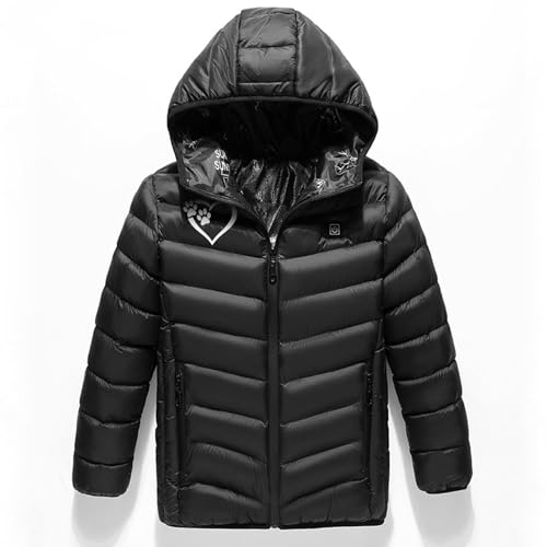 Kids Heated Jacket Boys Girls Hood Jackets USB Electric Heated Coat 3 Temperature Levels Body Warmer Windproof Jacket4