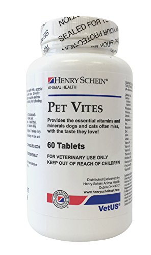 Butler Pet Vites Dog & Cat Multivitamin Dietary Food Supplement - Veterinarian Formulated - Vitamins & Minerals - 60 Tablets