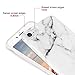 Imikoko iPhone 8 Case, iPhone 7 Case, Phone SE 2020 Case, Flexible Soft TPU Case Print Crystal White Matte Marble Pattern Slim Fit Snap On Hard Shell Back Case for iPhone 7/8/SE 2020
