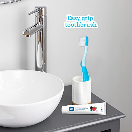 Mee-Mee-Baby-manual-Toothbrush-Pack-of-3-Easy-Grip-for-kids-Blue