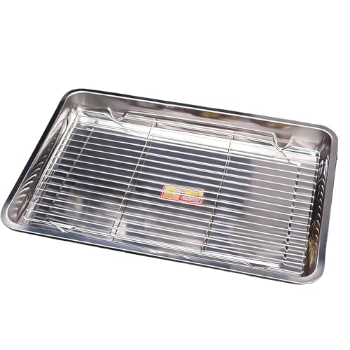 Plancha para cocinar - placa de metal, olla con antiadherente, utensilios pesados | Herramientas multifuncionales para hornear para cocina casera Horno barbacoa Pan parrilla Fruta vegetal Preparación