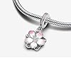 Feitery Cherry Blossom Dangle Charm Herz Anhänger Armband zum Muttertag #1